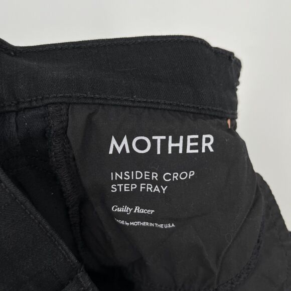 MOTHER Insider Crop Step Fray Jeans in Guilty Racer Size 24, Modern Designer - Picture 10 of 13